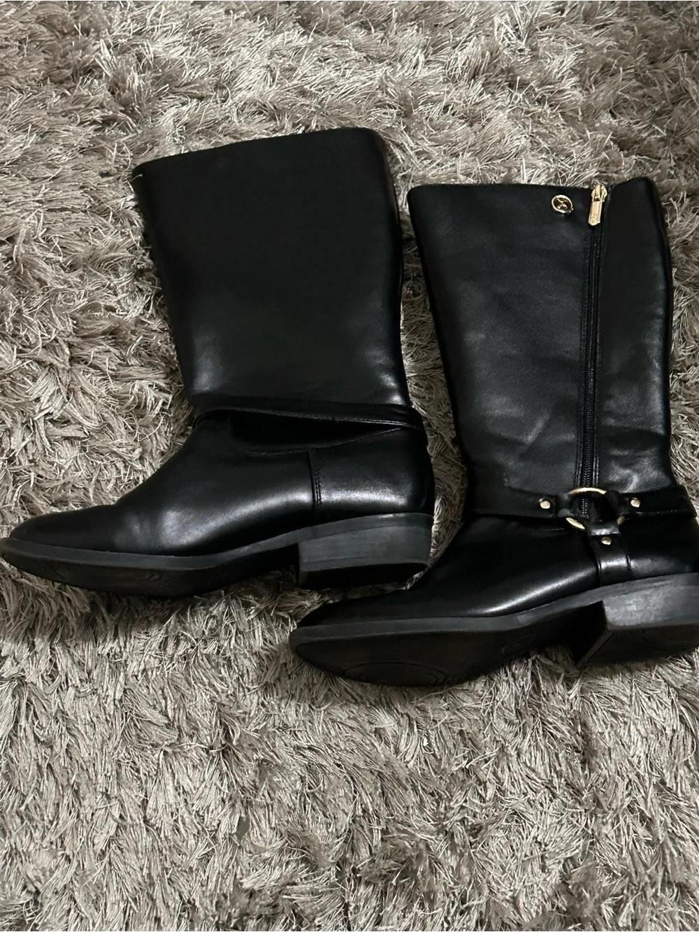 Sam & Libby Black Leather Boots